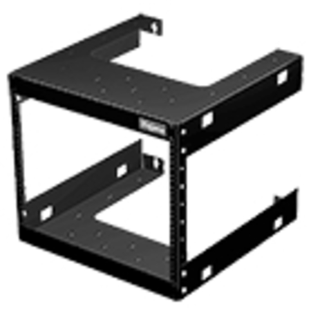 NVENT HOFFMAN FIXED WALL-MOUNT RACK 19IN, 12U STEEL BLAC E19FWM12U20